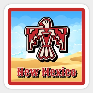 New Mexico - Thunderbird Sticker